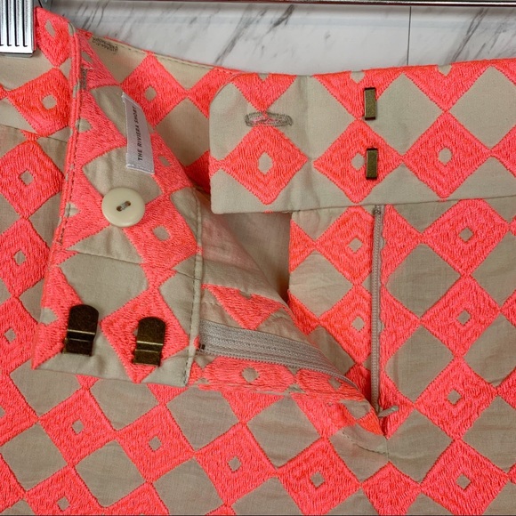 Ann Taylor LOFT Riviera Diamond Embroidered Shorts - Picture 6 of 8